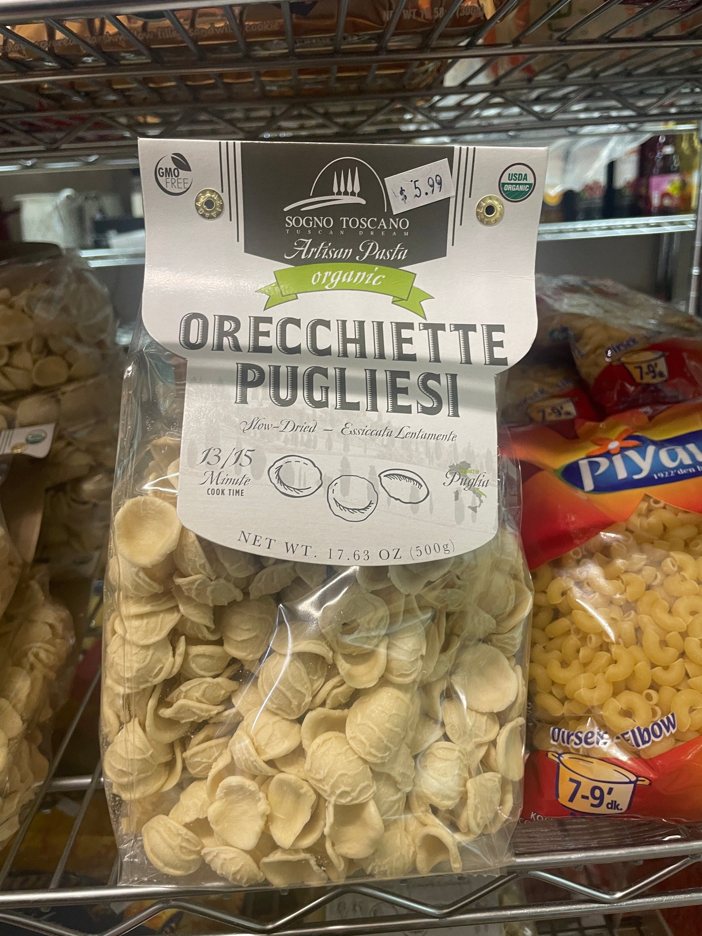 Italian Orecchiette Pugliesi Artisan Organic Pasta - 17.63 oz