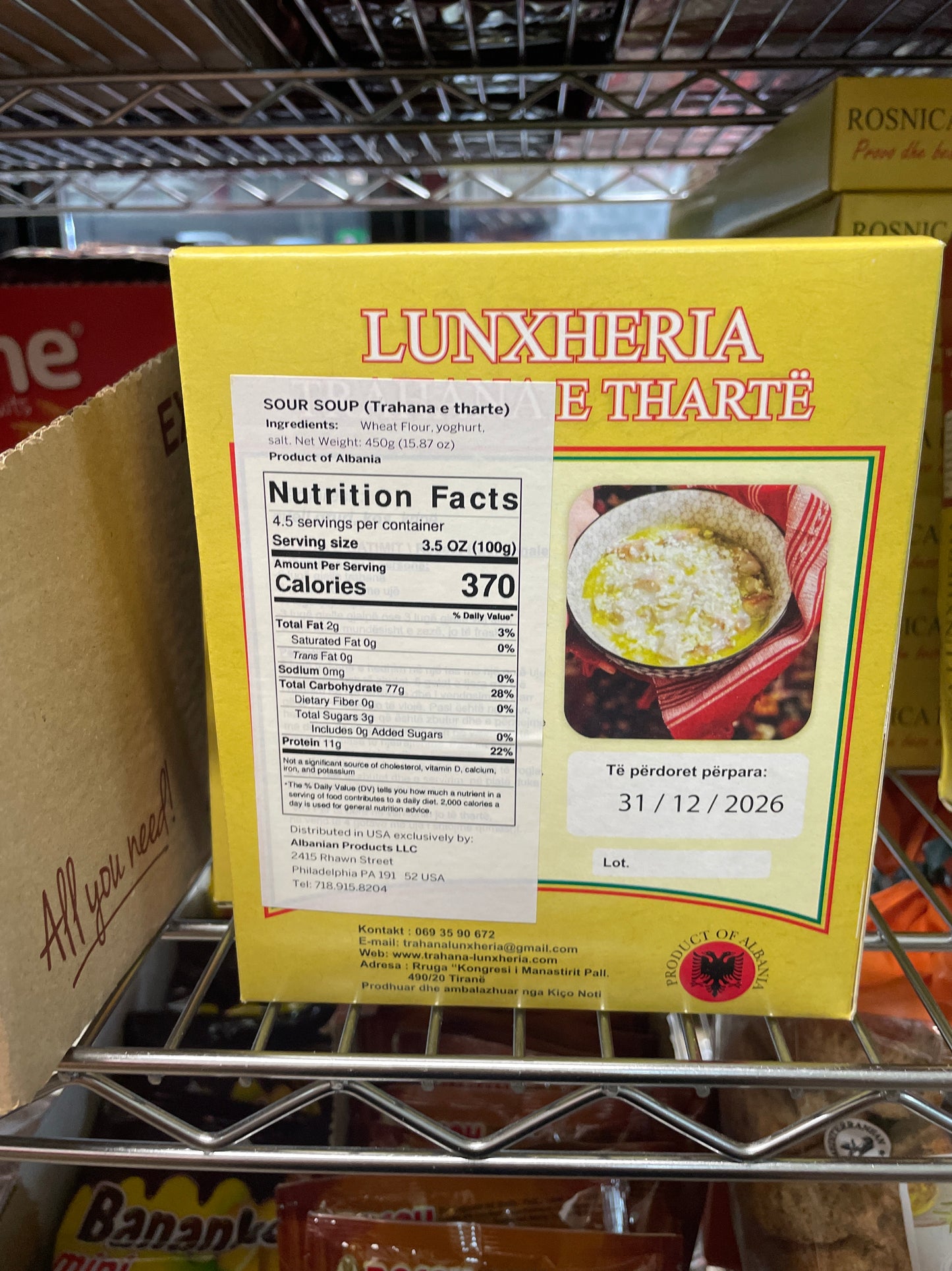 Albanian Trahana Pernina 450g