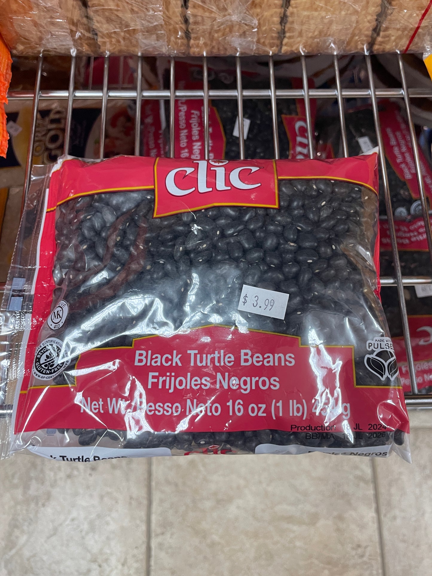 Clic Black Turtle Beans 1lb