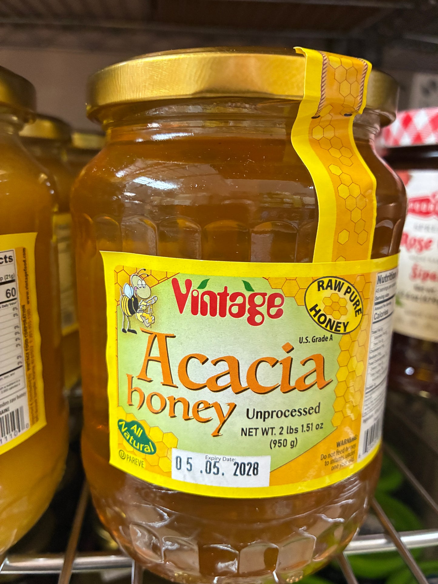 Vintage Raw Acacia Honey 2 Lb