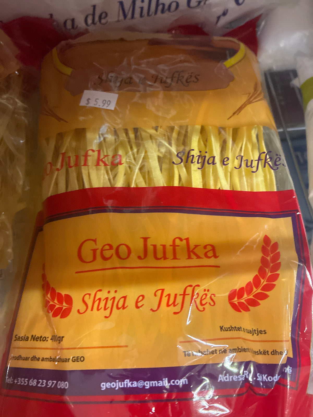 Jufka Albanian Tradition Pasta 400g