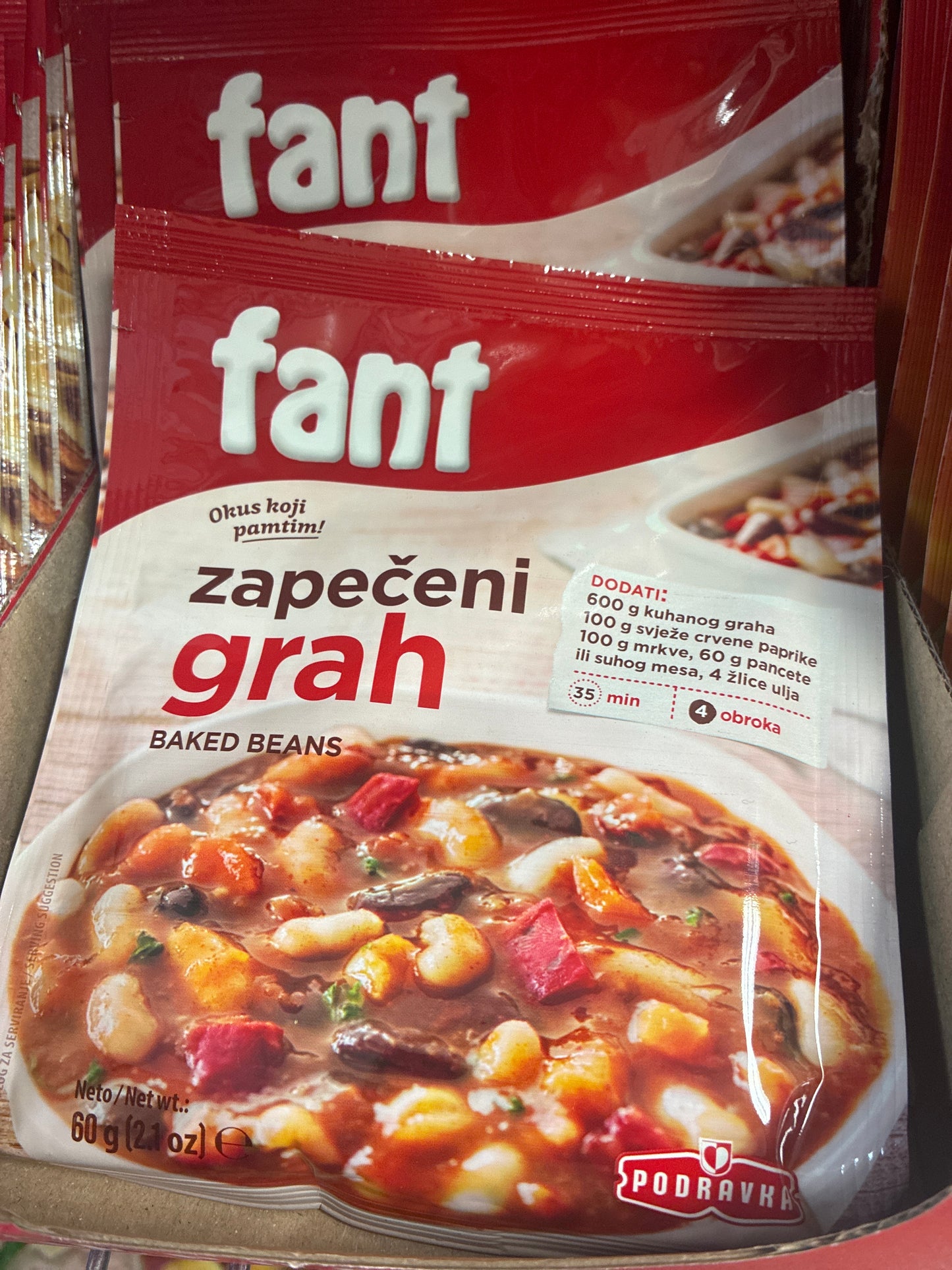 Podravka Fant Beans Seasoning Mix 60g