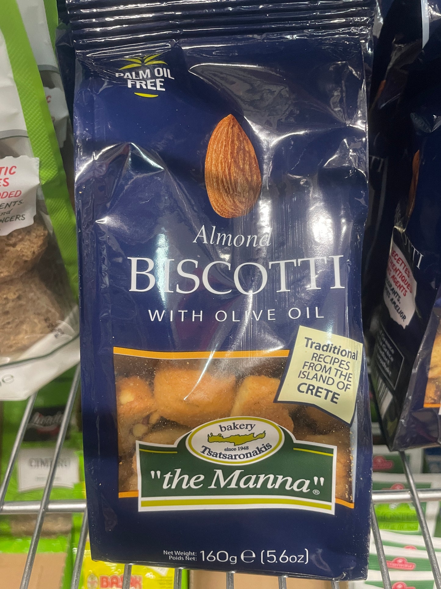 Greek- The Manna Almond Biscotti Olive Oil 160g