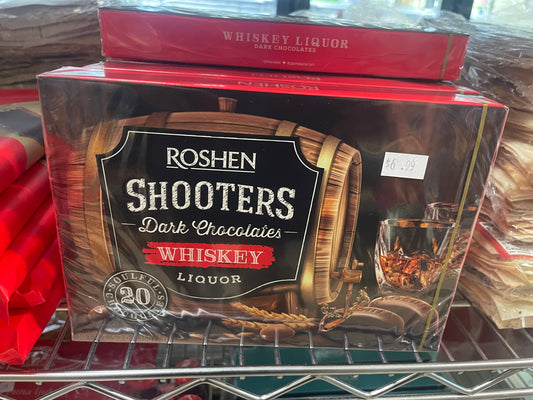 Roshen Shooters Chocolates - Whiskey Liquor 150g