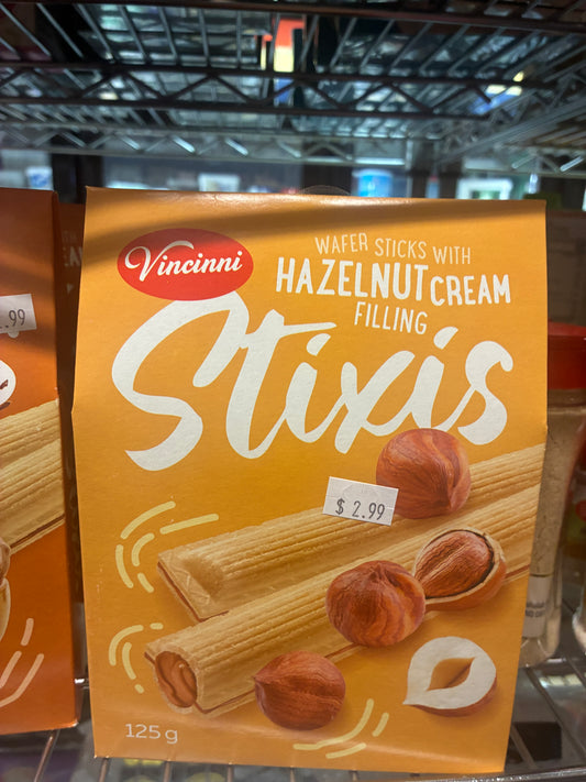 Vincinni Stix Wafer Sticks Hazelnut Cream Filling – 125g
