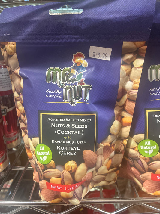 Mr. Nut Roasted Salt Mix Nuts & Seeds 142g