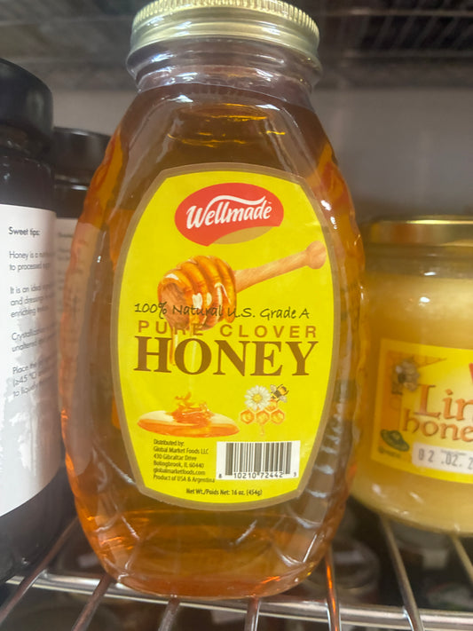 Grade A - Pure Clover Raw Honey