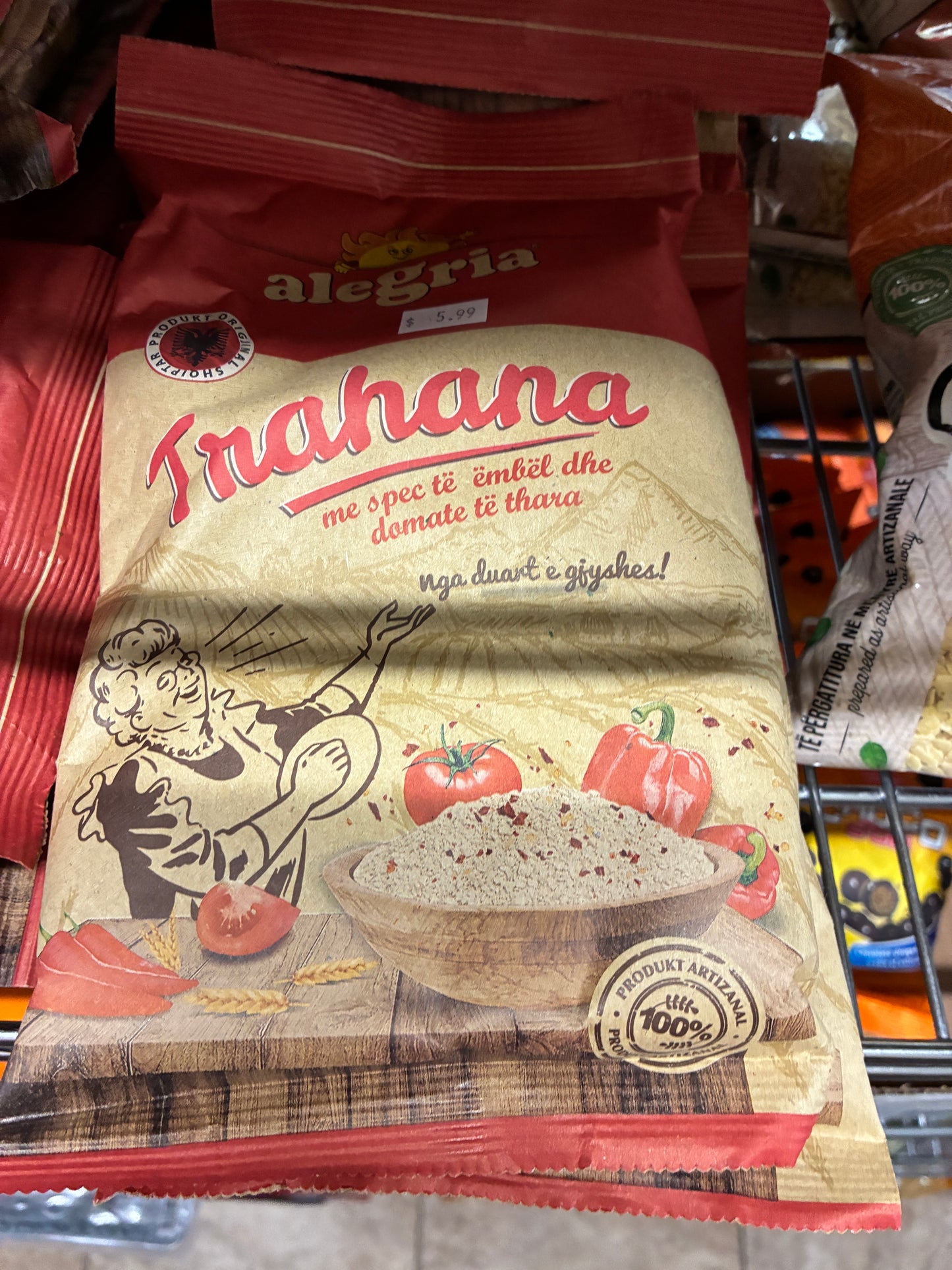 Alegria Trahana – Traditional Balkan Soup Mix with Sweet Pepper & Dried Tomato 400g