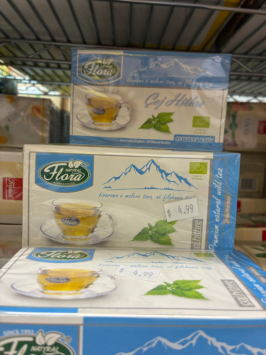 Natural Flora Common Nettle Tea (Çaj Hithre) – 20 Herbal Tea Bags