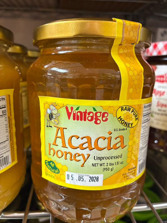 Vintage Raw Acacia Honey 2 Lb