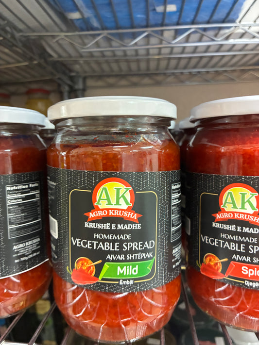Agro Krusha Homemade Ajvar – Mild (Vegetable Spread) 720 g