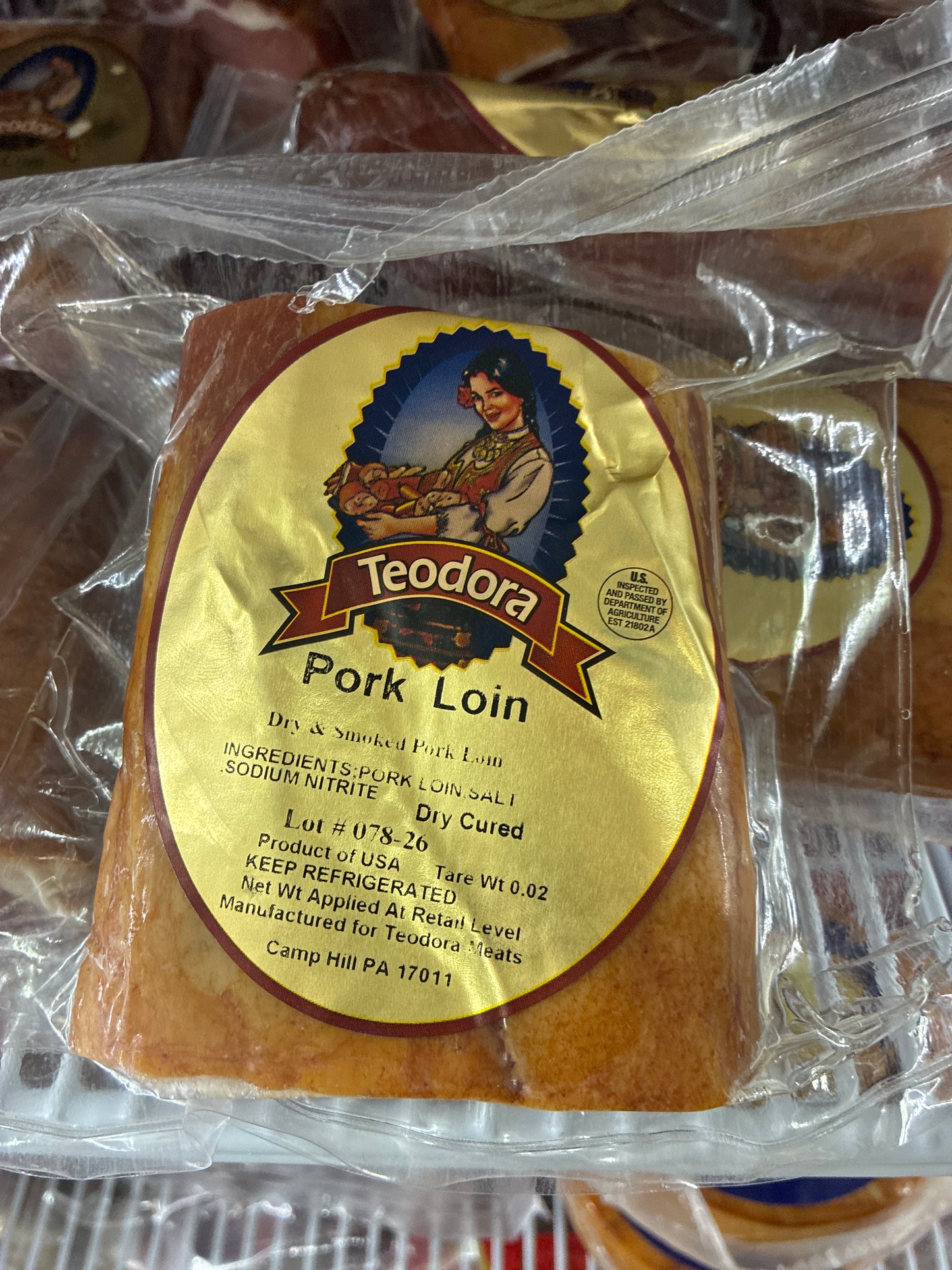 Teodora Smoked Pork Loin 1lb