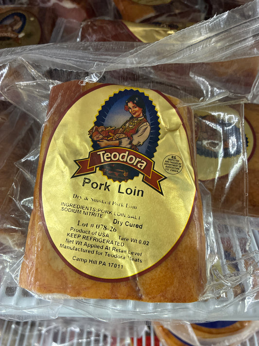 Teodora Smoked Pork Loin 1lb