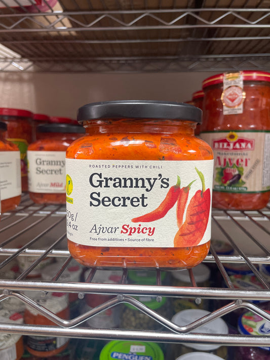 Grannys Secret Homemade Ajvar Hot 550g