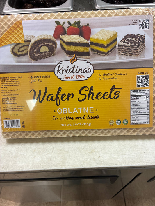 Oblatne Wafer Sheets 210g