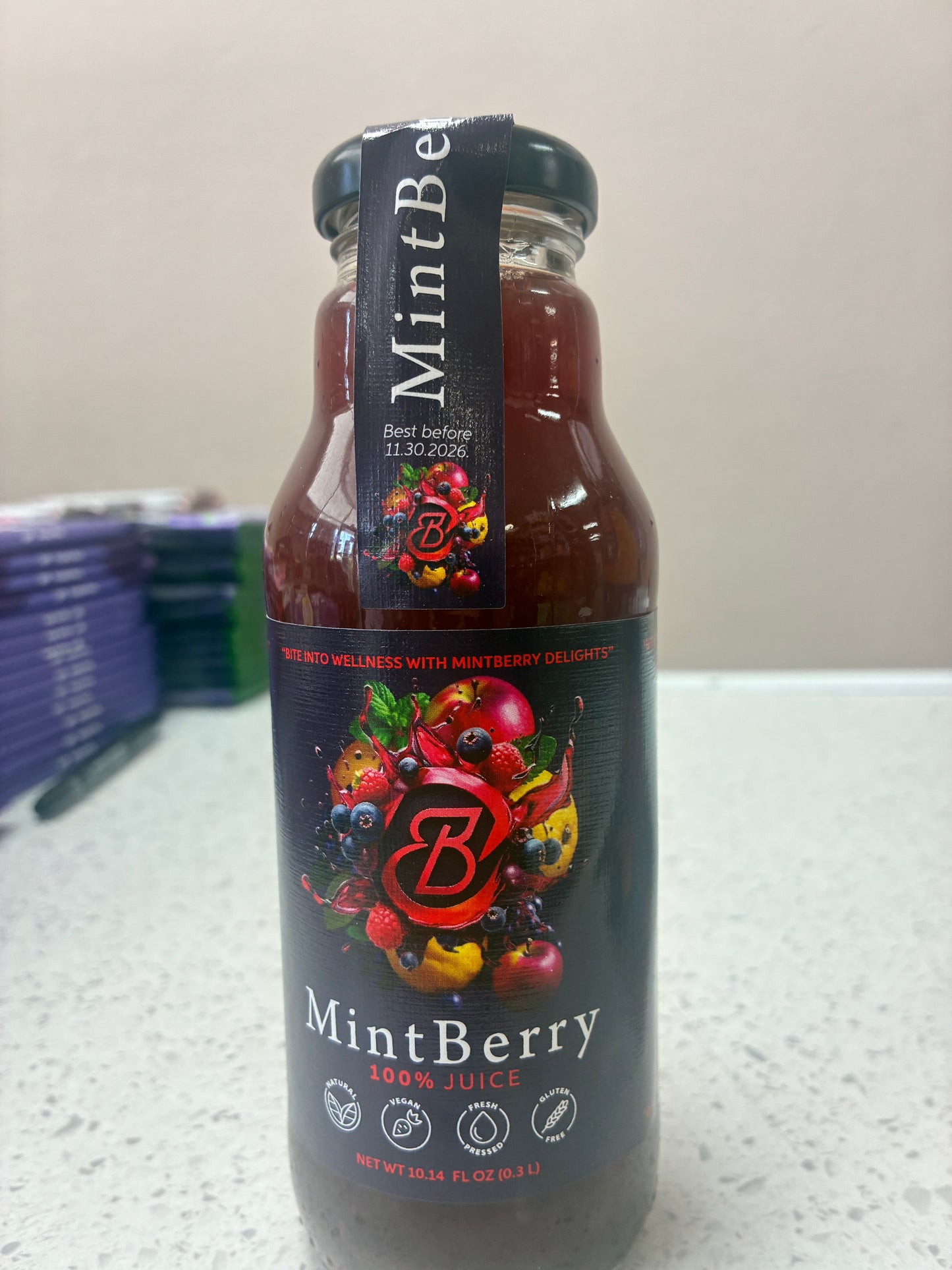 MintBerry – 100% Juice – 10.14 fl oz (300 mL)