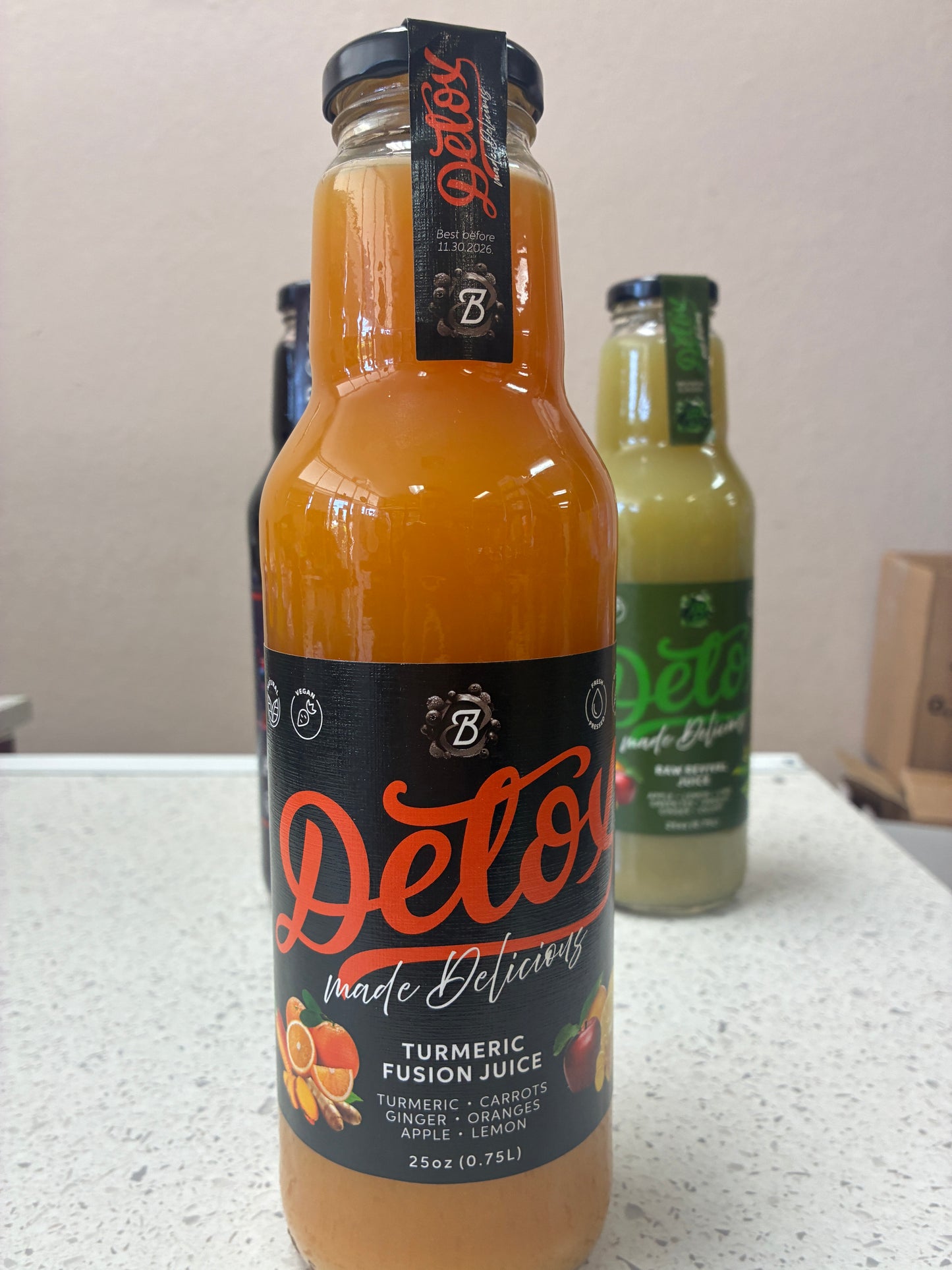 DetoX Turmeric Fusion Juice – Turmeric, Carrot & Ginger – 750 ml – Serbia