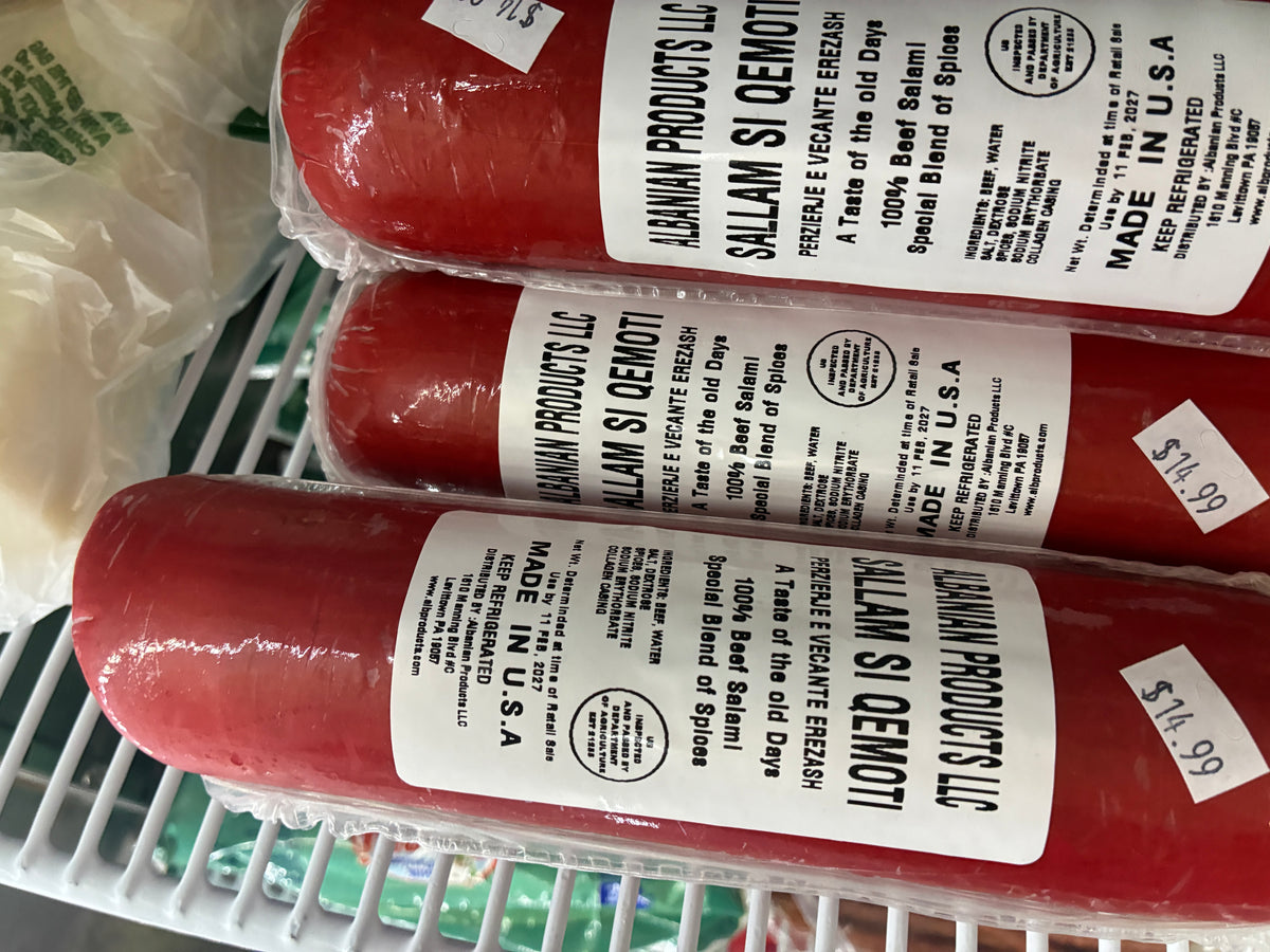 Albanian Sillam Si Qemoti – Beef Salami