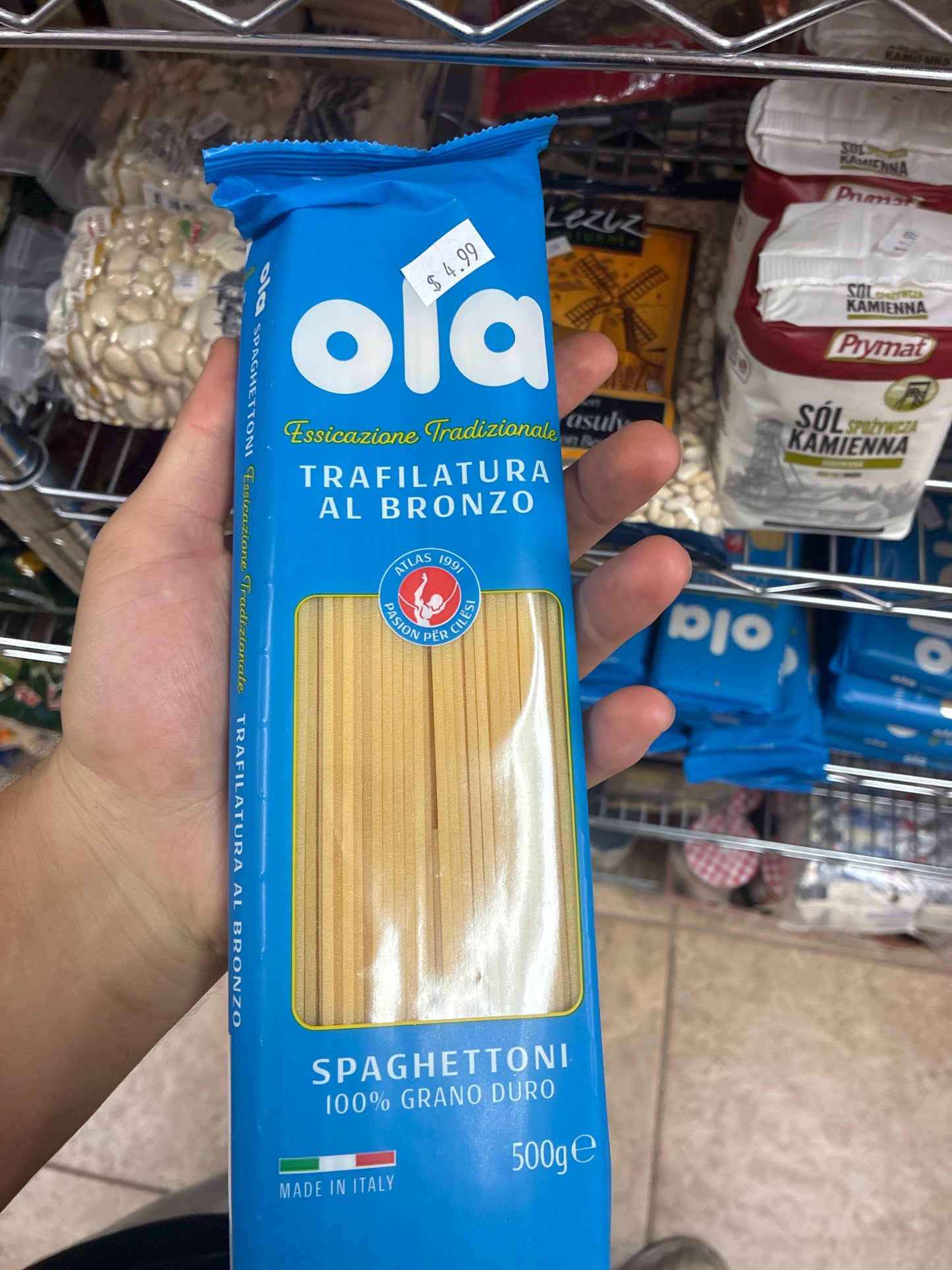 Ola Italian Linguine & Spaghettoni (Premium Bronze-Cut Pasta) thicker