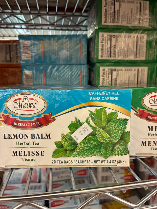 Malwa Lemon Balm Herbal Tea – 20 Tea Bags