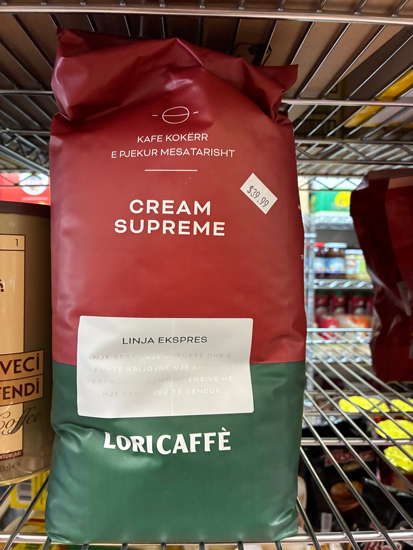Lori Caffè Cream Supreme Coffee Beans – 1 kg