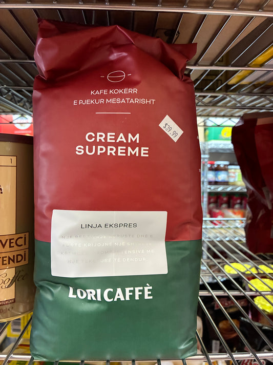 Lori Caffè Cream Supreme Coffee Beans – 1 kg