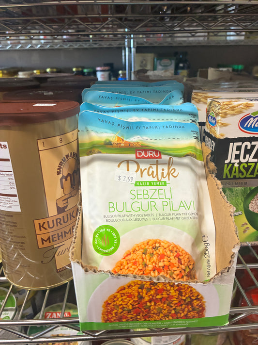 Duru Pratik Sebzeli Bulgur Pilavi – Vegetable Bulgur Pilaf Ready Meal 250g