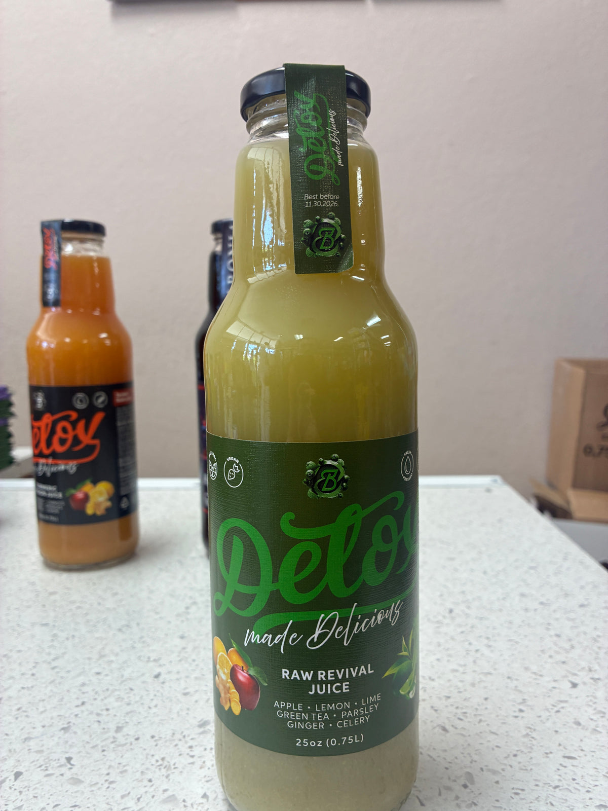 DetoX Raw Revival Juice – Apple, Ginger & Green Tea – 750 ml – Serbia