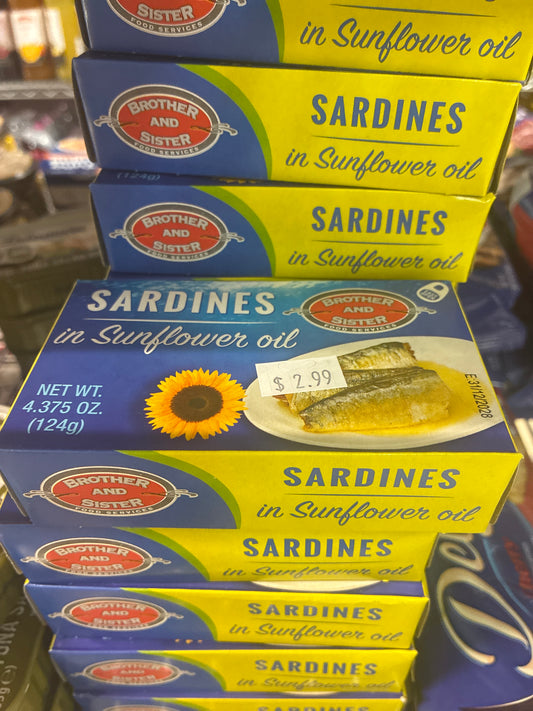 Brother & Sister Sardines in Sunflower Oil 124g
