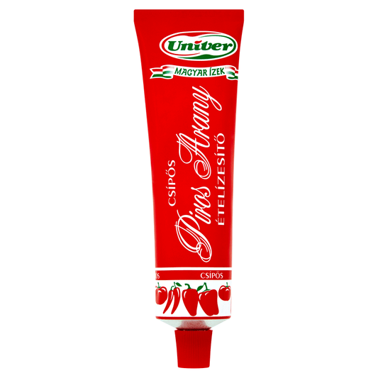 Authentic Univer Piros Arany Red Gold Hungarian Paprika Paste Sweat Hot 160g